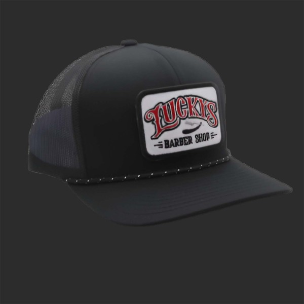 Colored Square Logo Mesh Rope Hat
